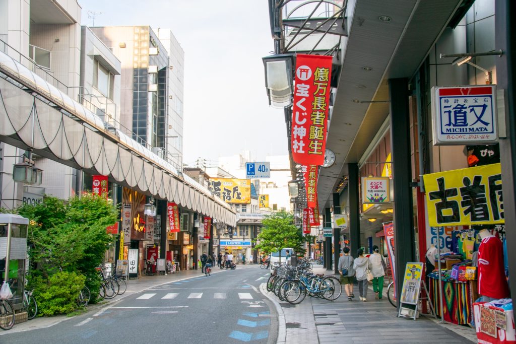 盛岡　大通商店街の様子