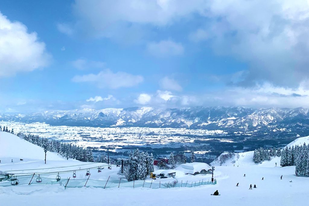 スキー場から見える景色