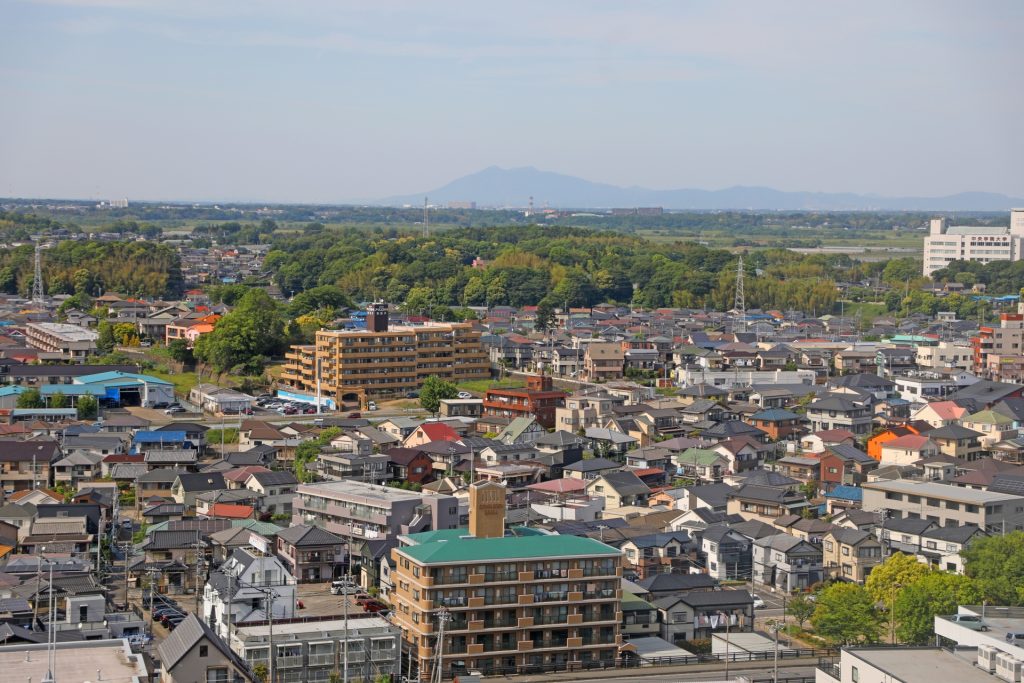 我孫子の街並みの様子