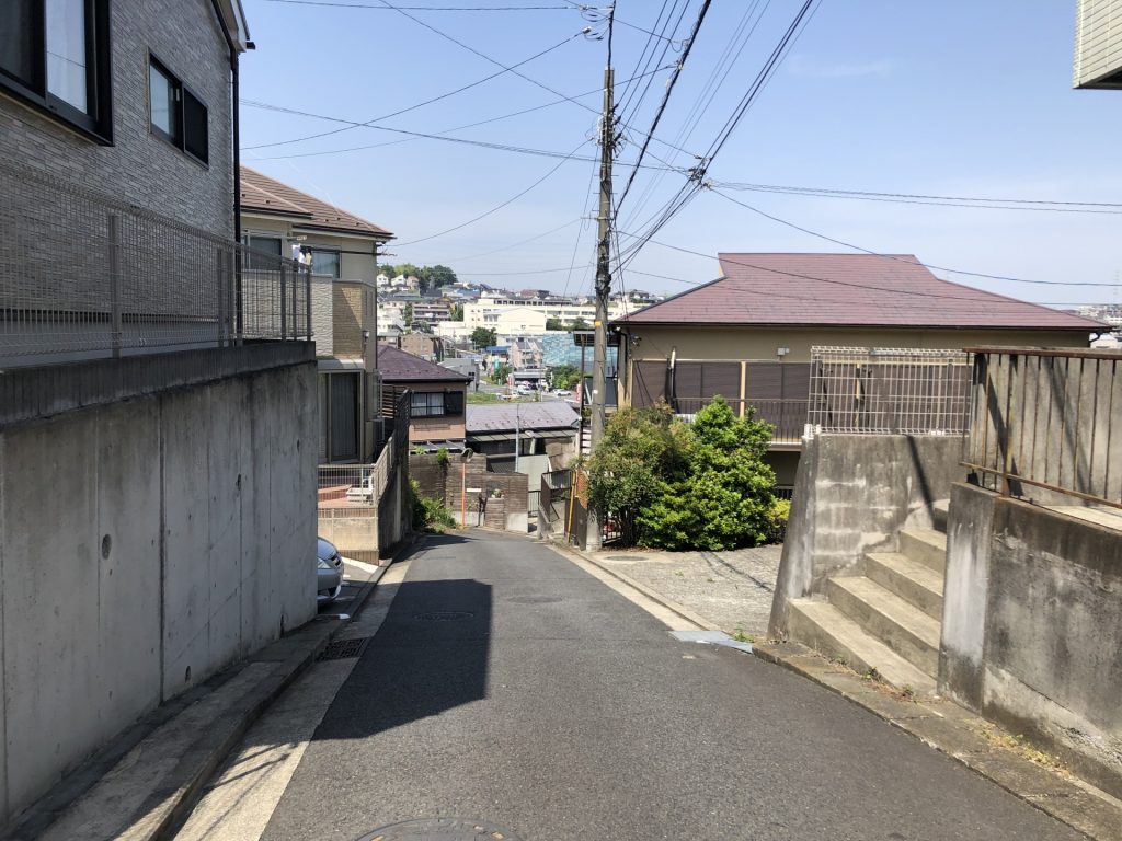 長津田の住宅街の様子