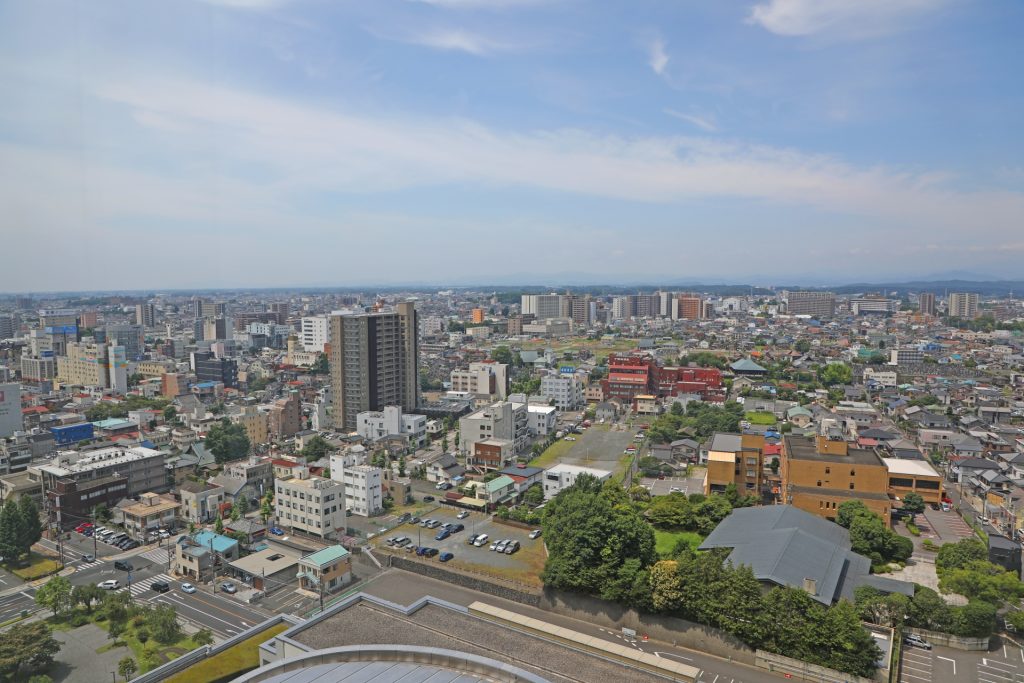 宇都宮の街並みの様子