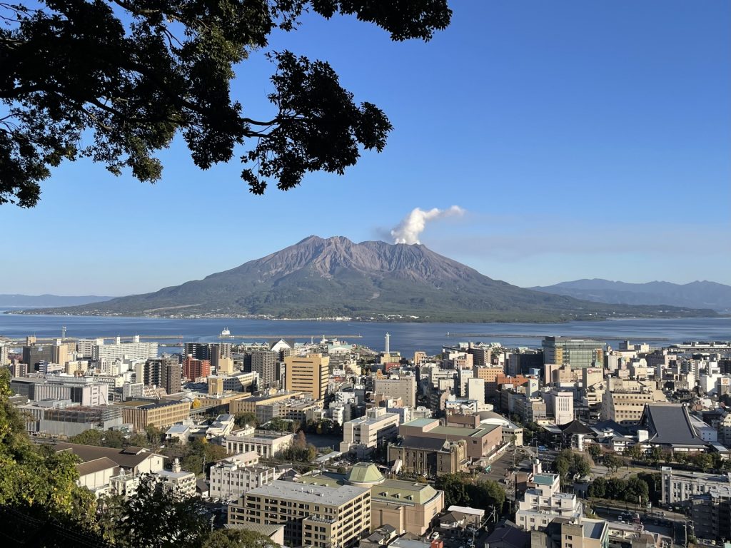 鹿児島のシンボル桜島の様子