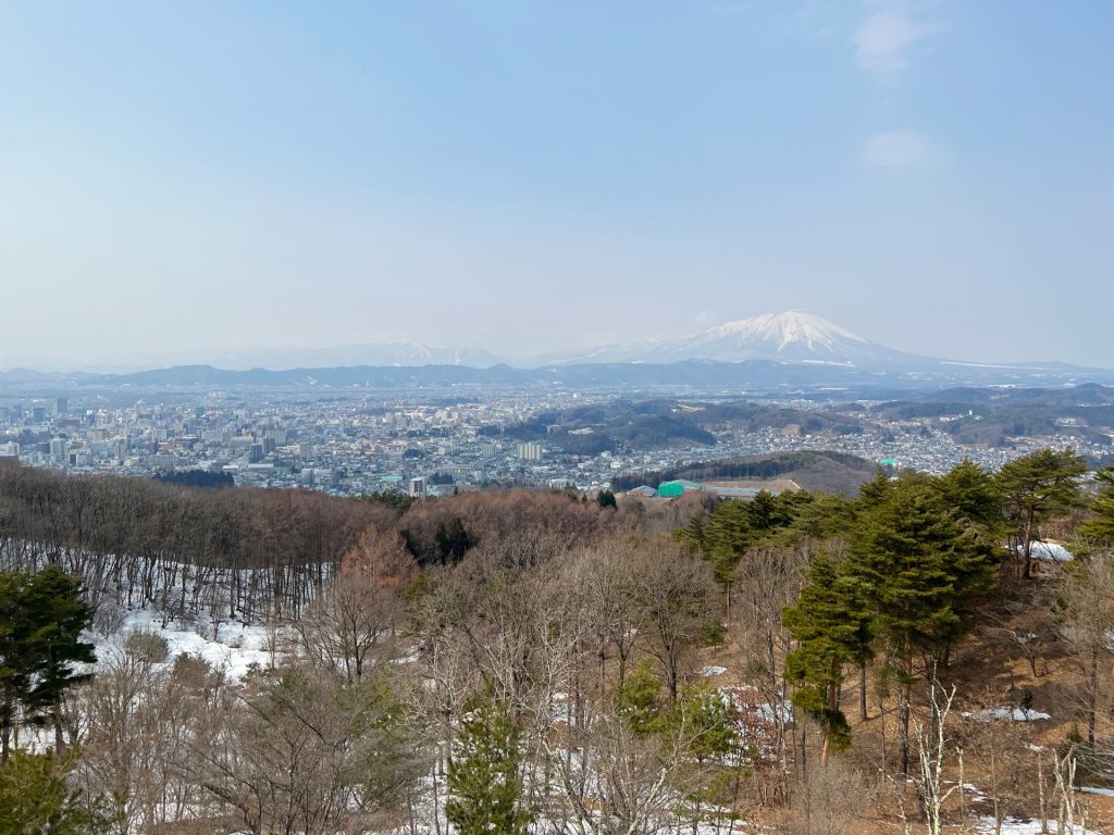 岩山展望台からの景色の様子