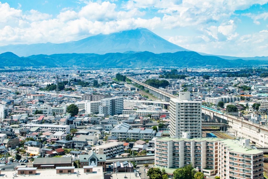 盛岡市内（俯瞰）の様子